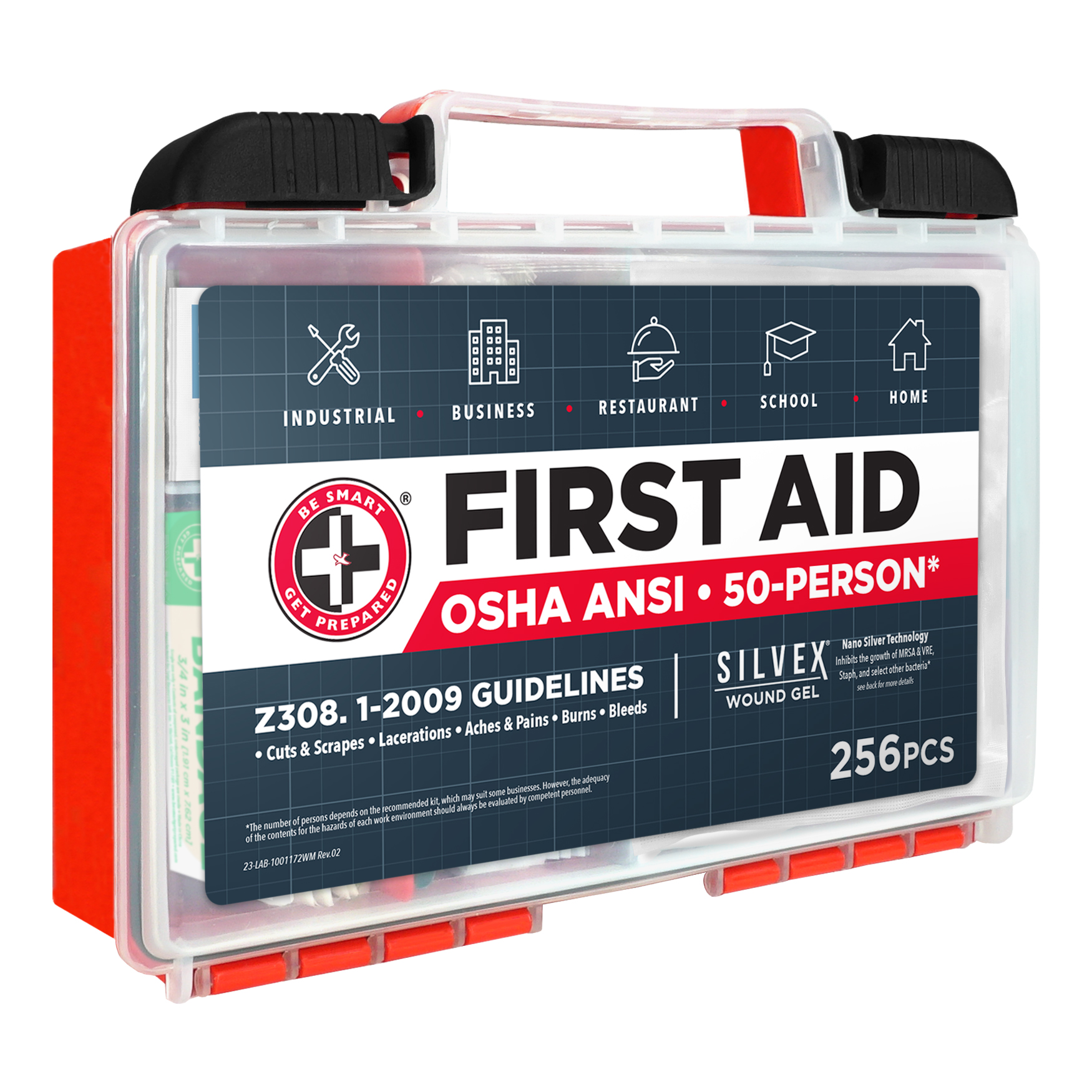 OSHA ANSI/ISEA First Aid Kit - 256 pcs - Image 2