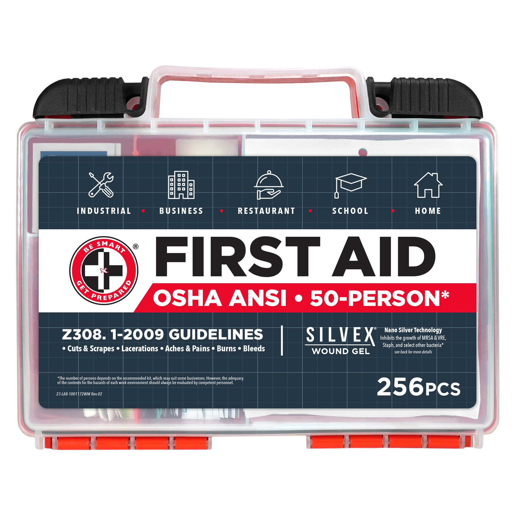 OSHA ANSI/ISEA First Aid Kit - 256 pcs