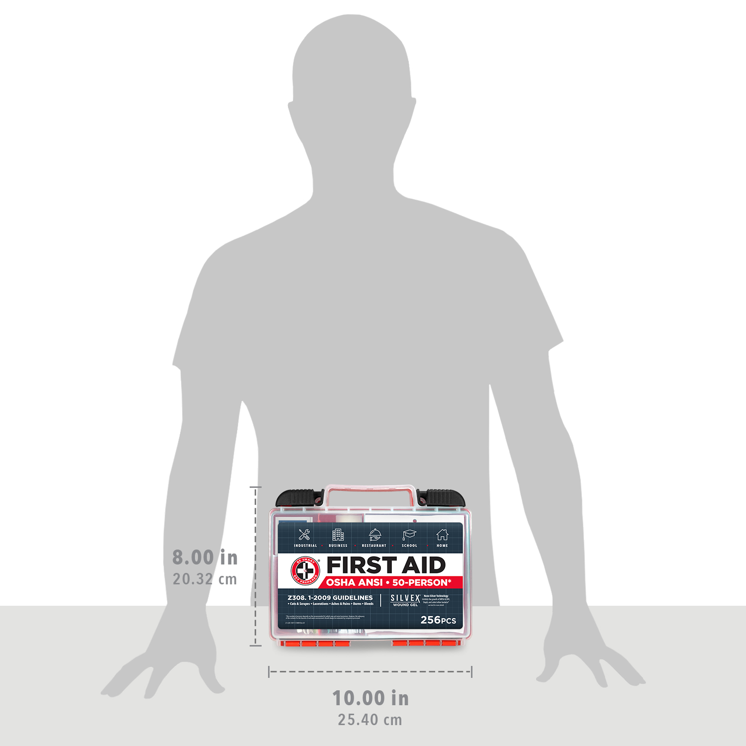 OSHA ANSI/ISEA First Aid Kit - 256 pcs - Image 9