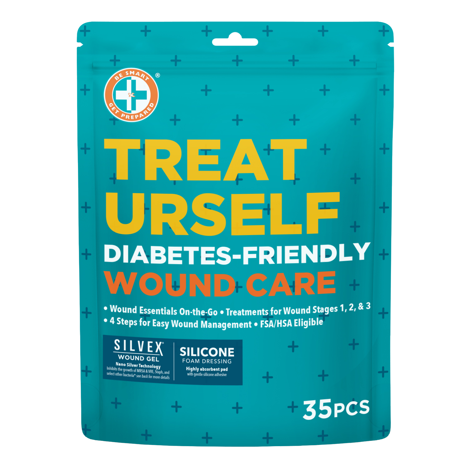 Treat Urself Diabetic Wound Care First Aid Kit - 35 pcs
