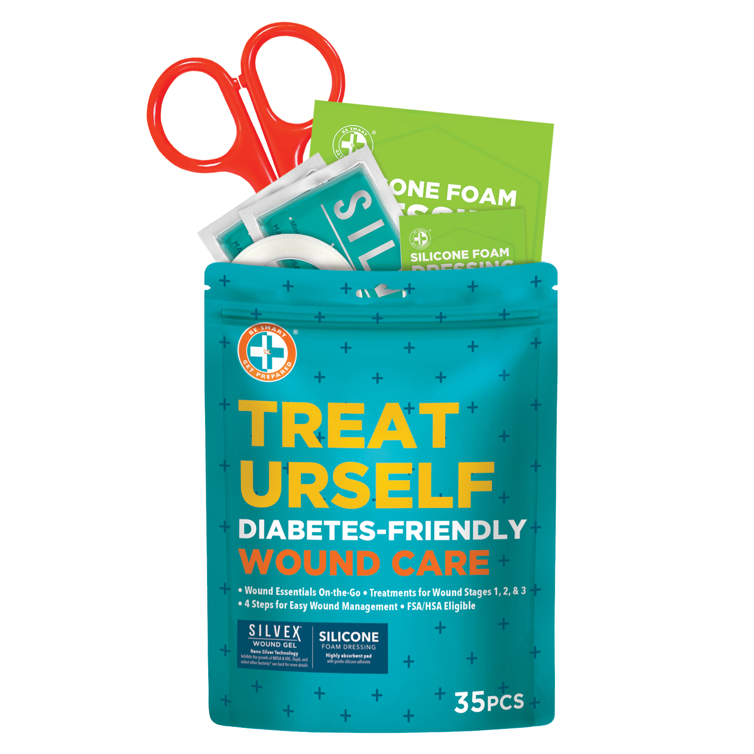 Treat Urself Diabetic Wound Care First Aid Kit - 35 pcs - Image 3