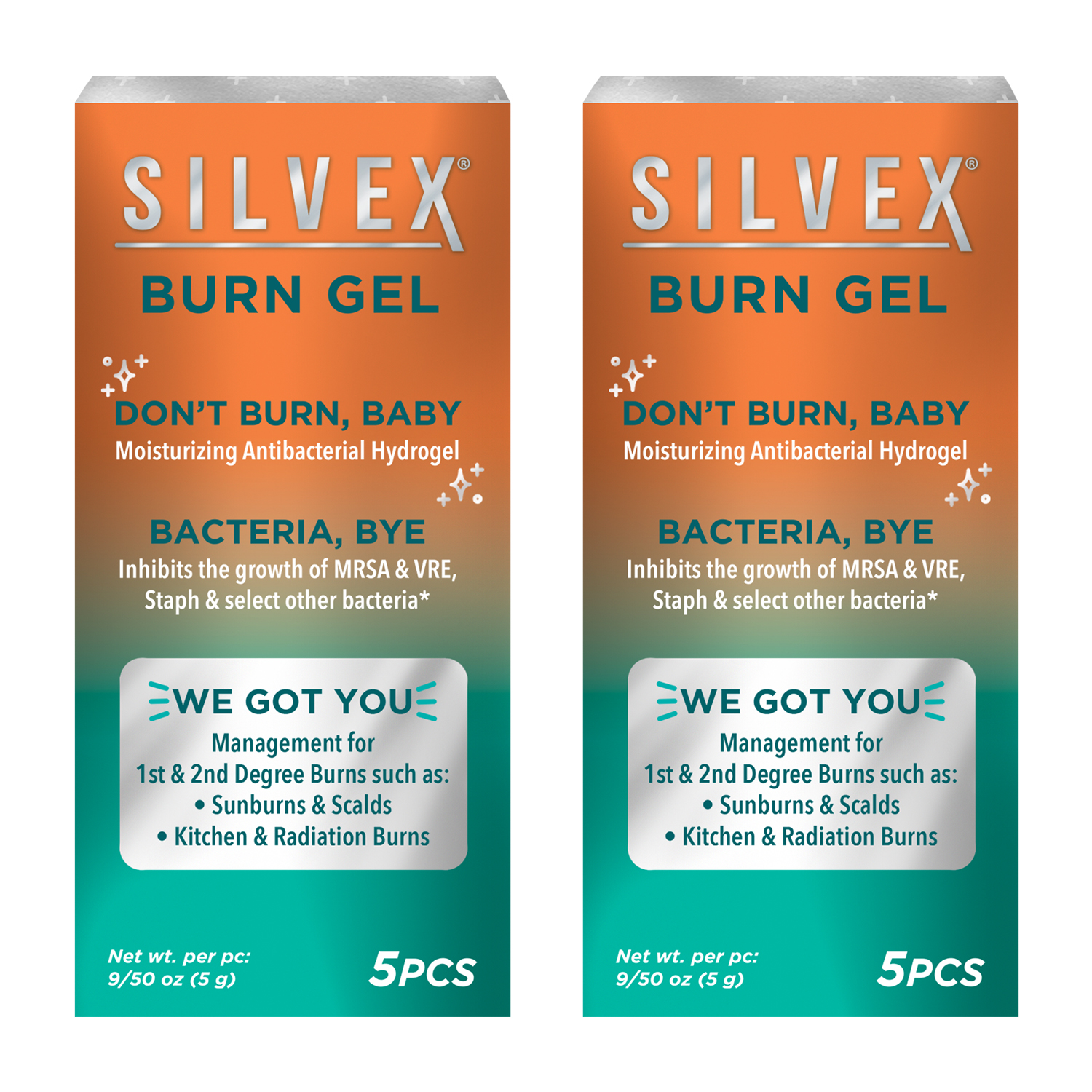Be Smart Get Prepared 2-Pack Silvex Burn Gel - 10 pc