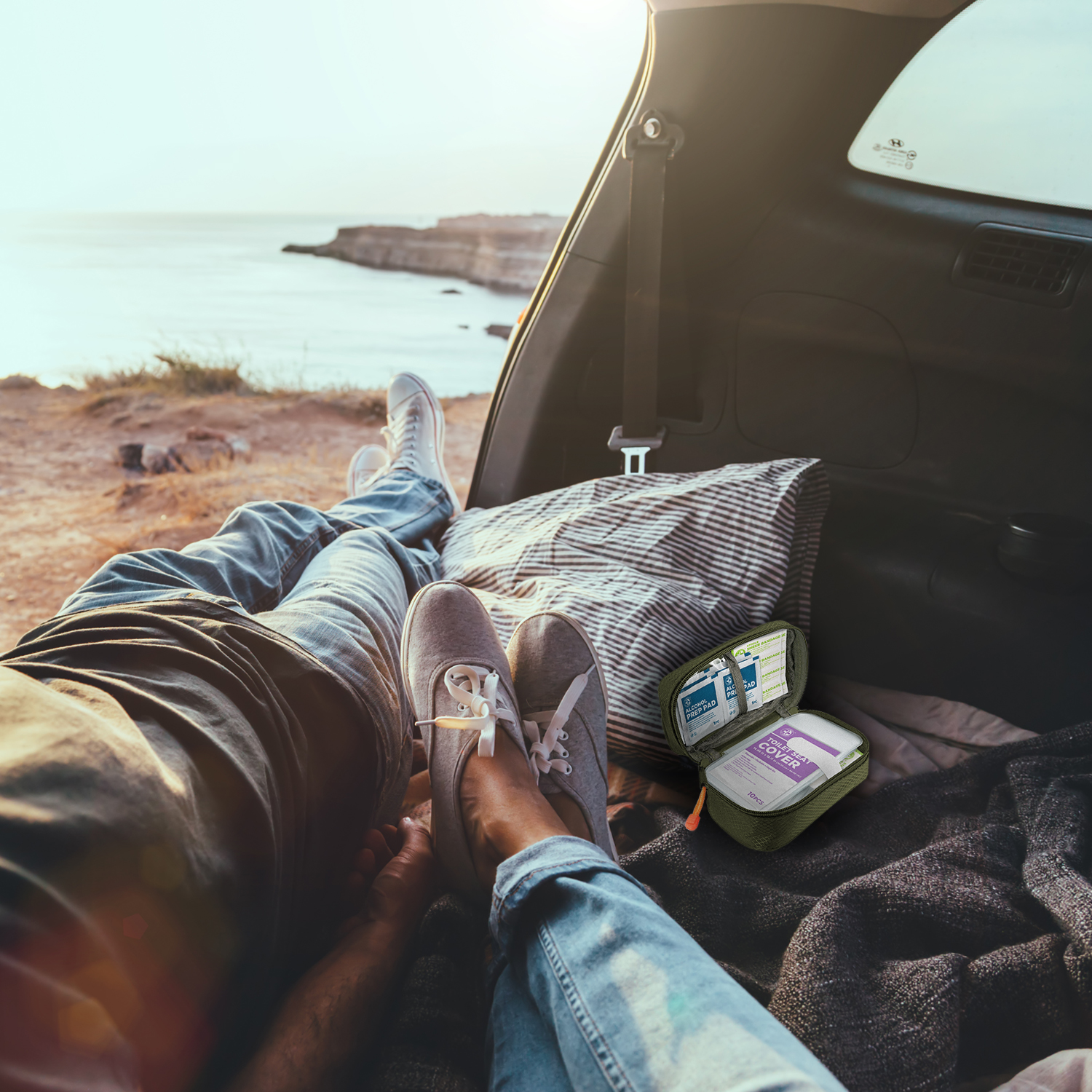 Carry On Travel Essentials by Be Smart Get Prepared, 125 Pieces – PPE, Camping, Hiking, Road Trips, On-The-Go - Image 10